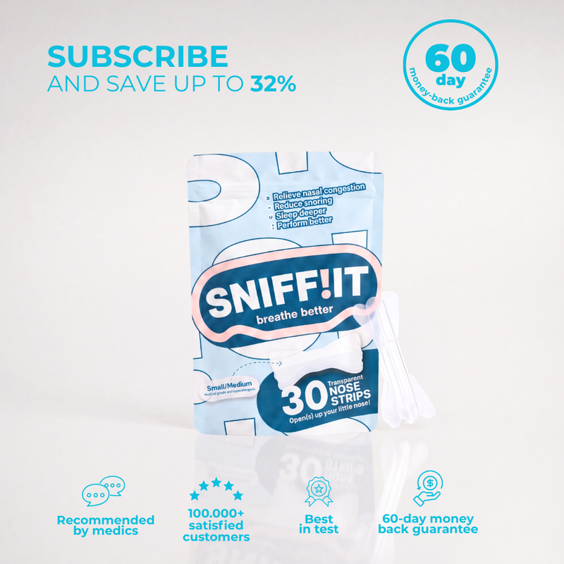 Sniffit® Transparent nasal strips - Medium/Small