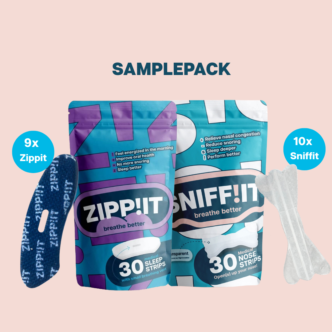 Prøvepakke - Zippit® mundtape & Sniffit® næsestrimler