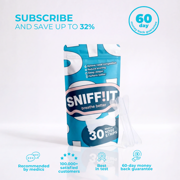 Sniffit® Transparent nasal strips