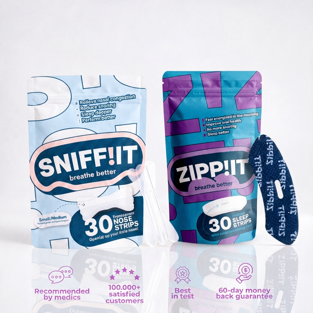 Bundle - Transparent Nasal Strips Medium/Small & Mouth tape